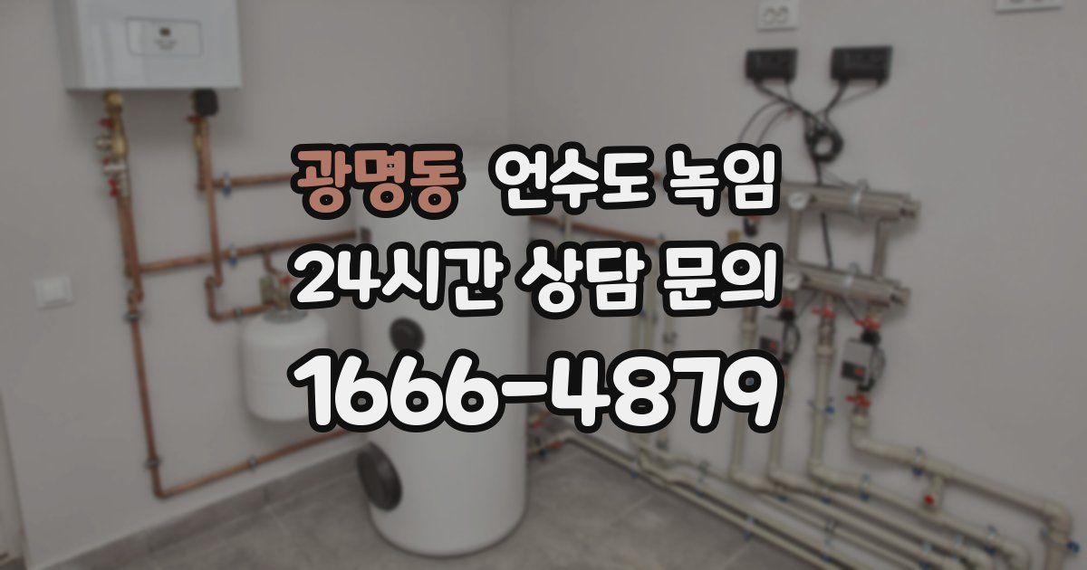 광명동 언수도 녹임