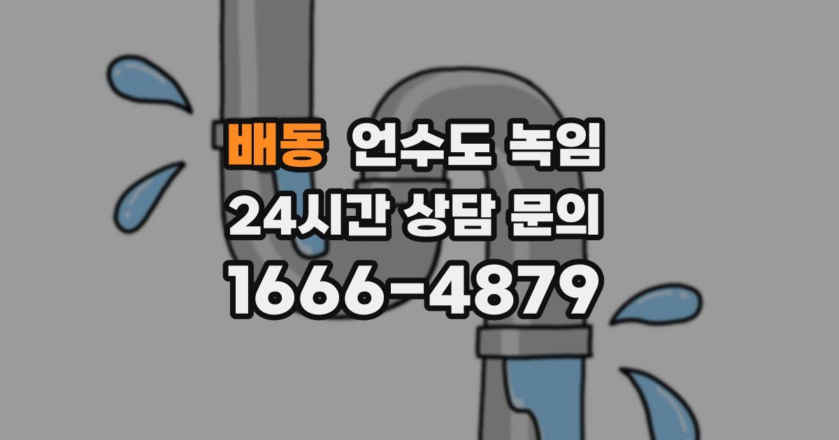 배동 언수도 녹임