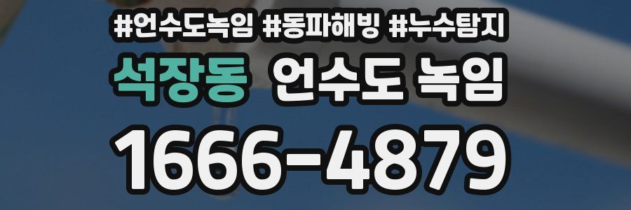 석장동 언수도 녹임