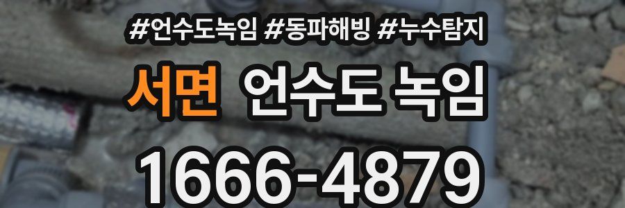 서면 언수도 녹임