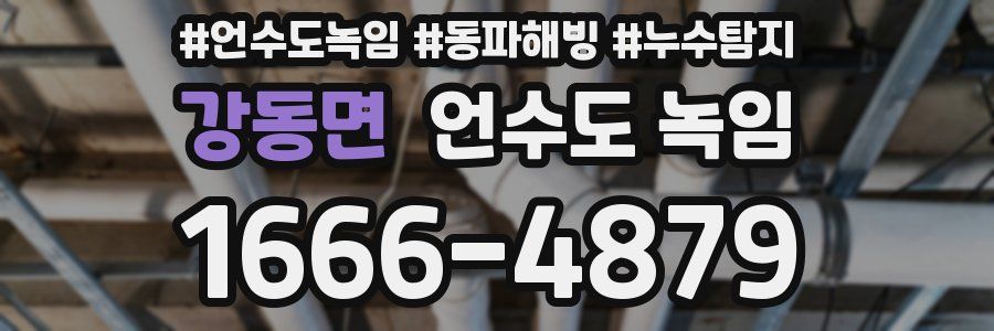 강동면 언수도 녹임