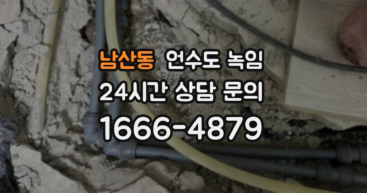 남산동 언수도 녹임