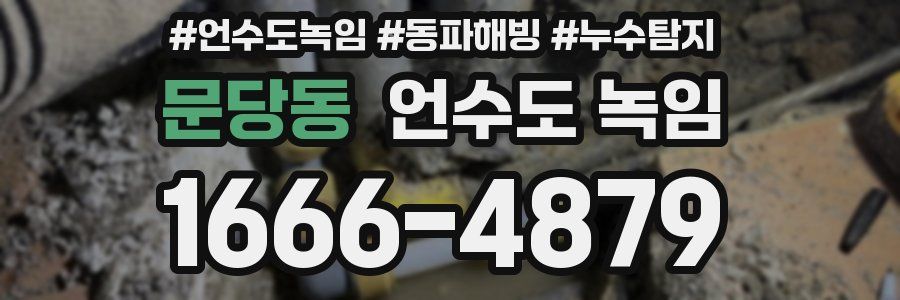 문당동 언수도 녹임