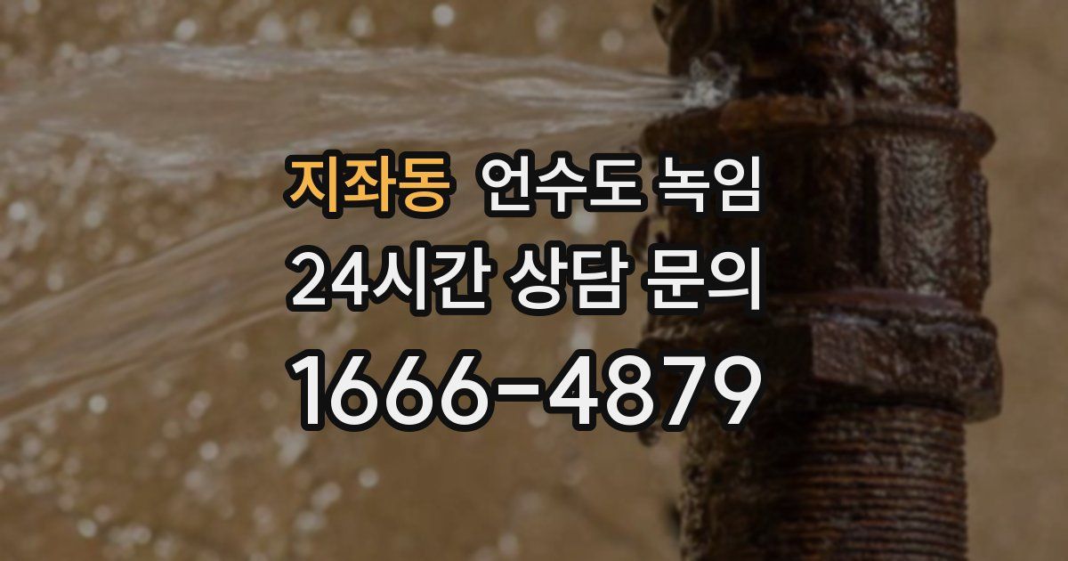 지좌동 언수도 녹임