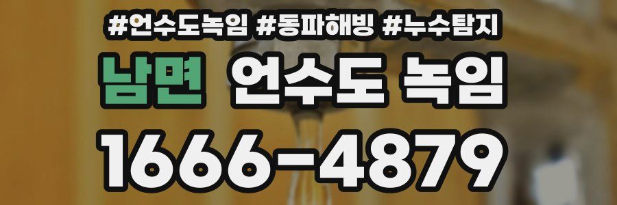 남면 언수도 녹임