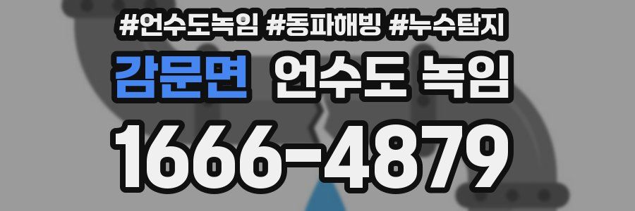 감문면 언수도 녹임