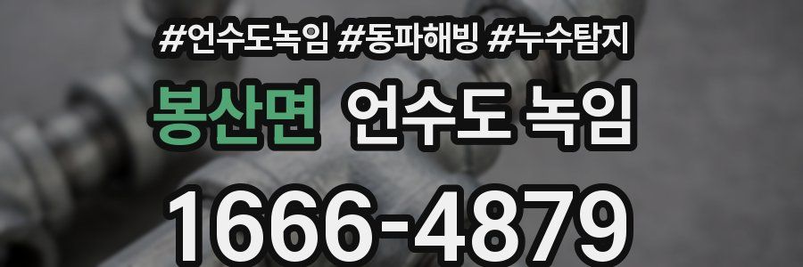 봉산면 언수도 녹임