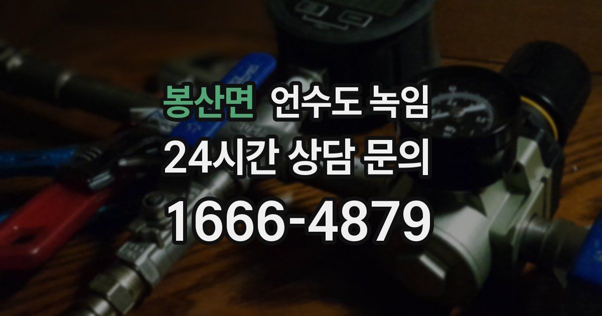 봉산면 언수도 녹임