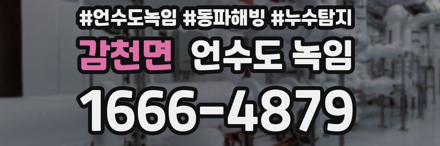 감천면 언수도 녹임