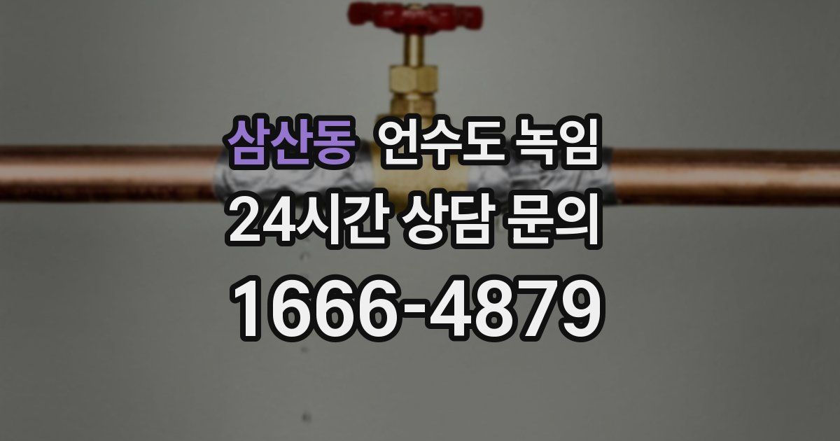 삼산동 언수도 녹임