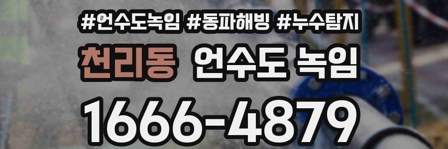 천리동 언수도 녹임