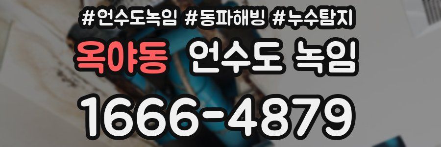 옥야동 언수도 녹임