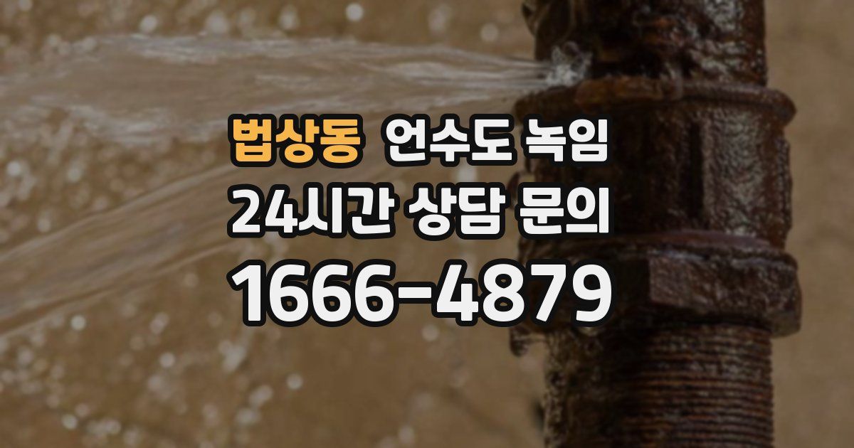 법상동 언수도 녹임