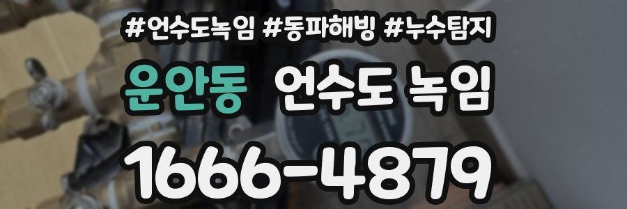 운안동 언수도 녹임