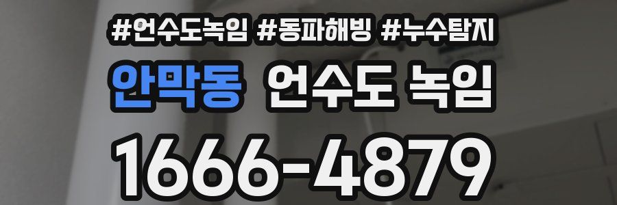 안막동 언수도 녹임