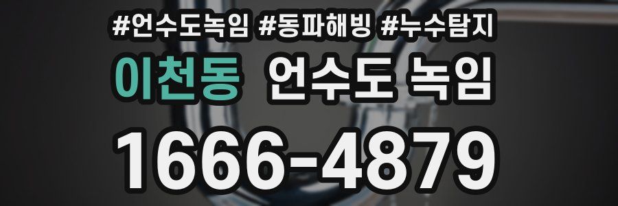 이천동 언수도 녹임