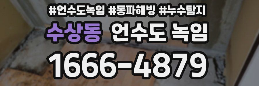 수상동 언수도 녹임