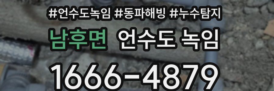 남후면 언수도 녹임