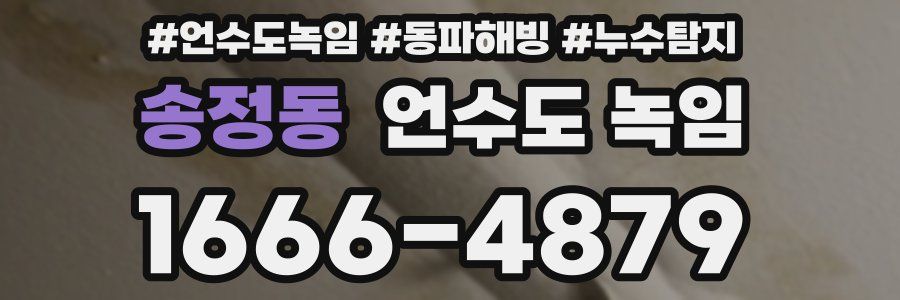 송정동 언수도 녹임