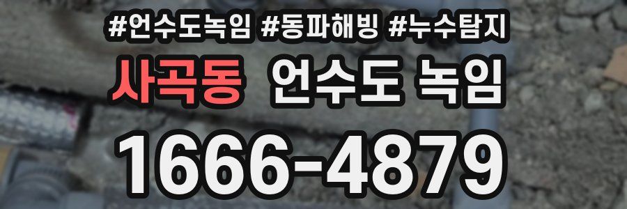 사곡동 언수도 녹임