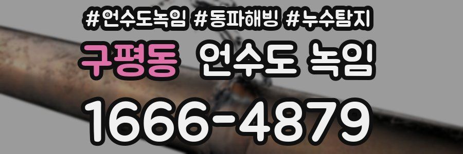 구평동 언수도 녹임