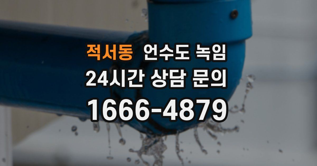 적서동 언수도 녹임