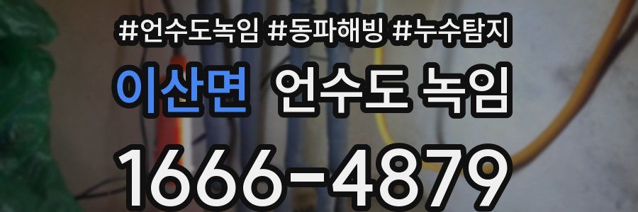 이산면 언수도 녹임