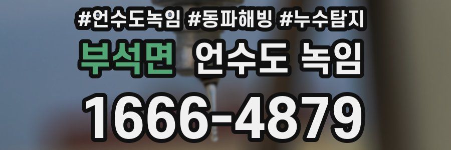 부석면 언수도 녹임