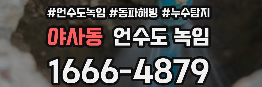 야사동 언수도 녹임