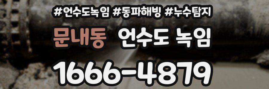 문내동 언수도 녹임