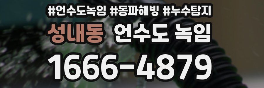성내동 언수도 녹임