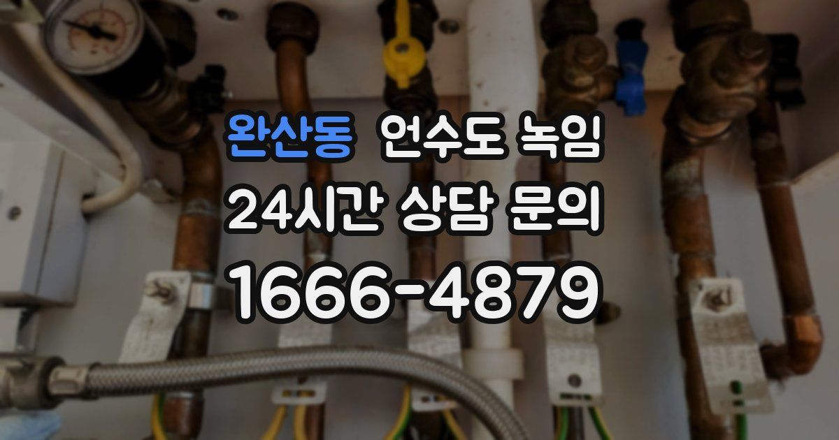 완산동 언수도 녹임