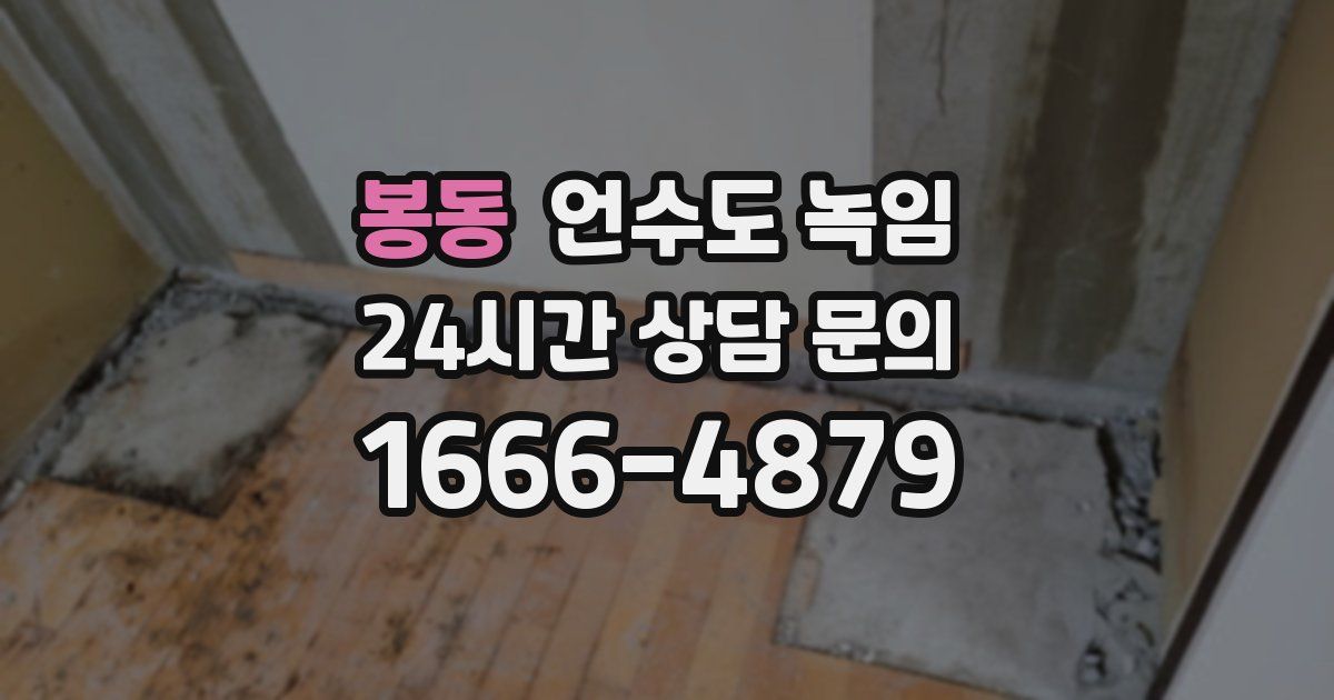 봉동 언수도 녹임