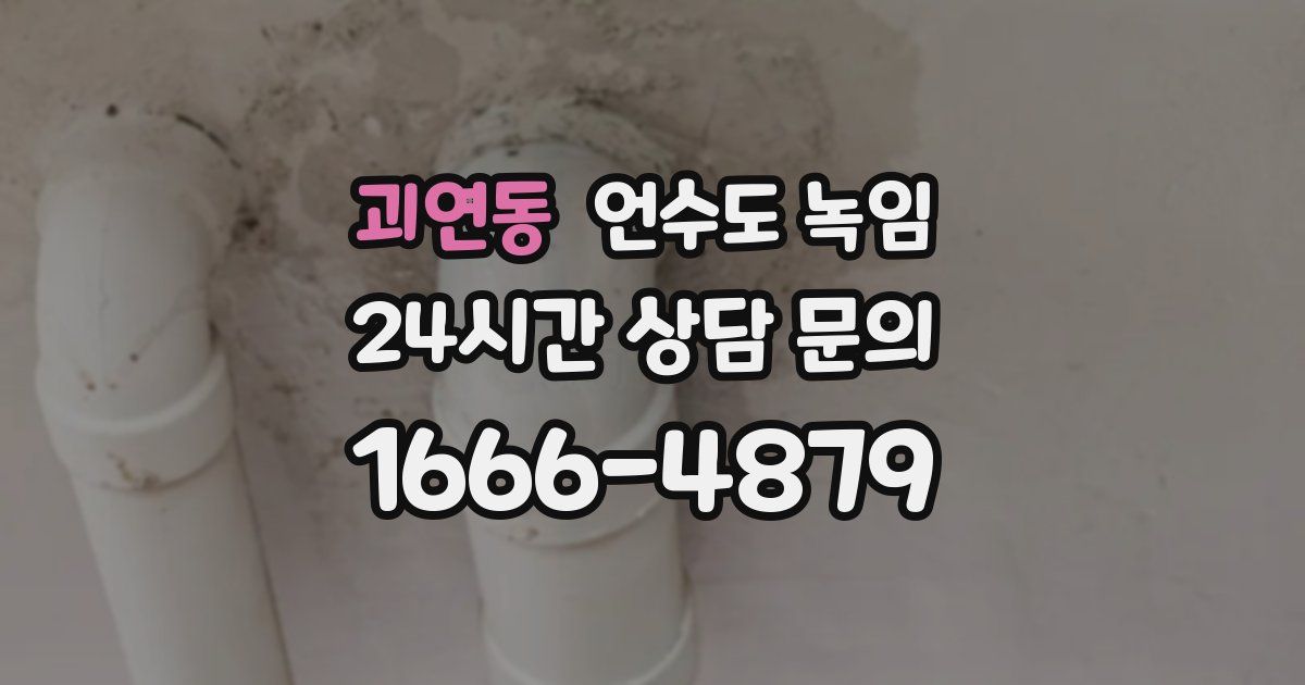 괴연동 언수도 녹임