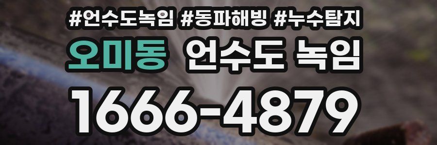 오미동 언수도 녹임