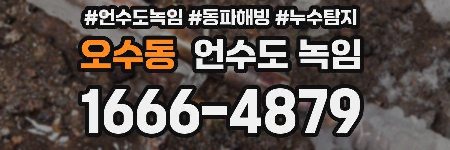 오수동 언수도 녹임