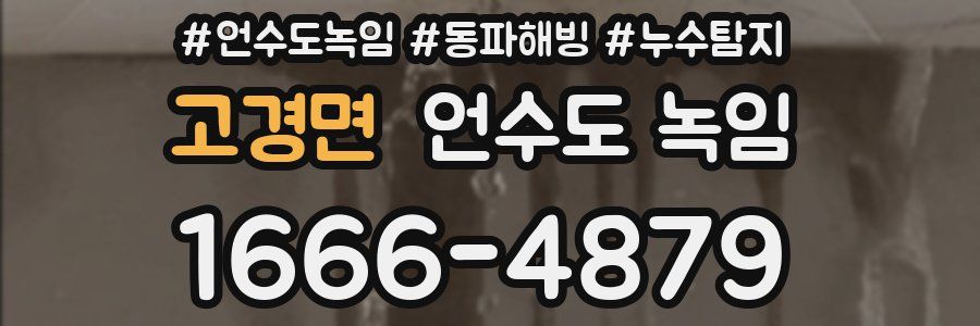 고경면 언수도 녹임