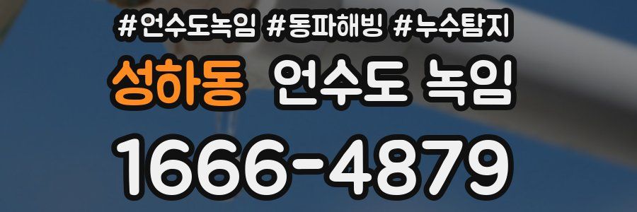 성하동 언수도 녹임