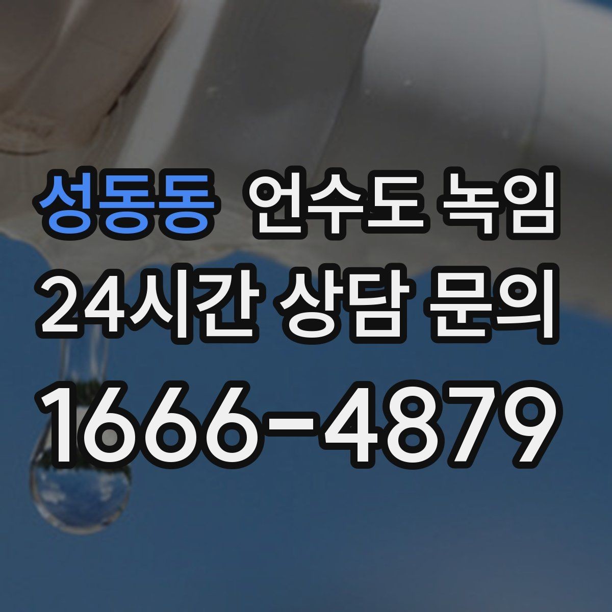 성동동 언수도 녹임 물 조금 흘려두기 기준을 현실적으로 정리