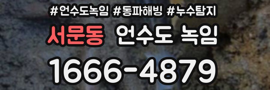 서문동 언수도 녹임