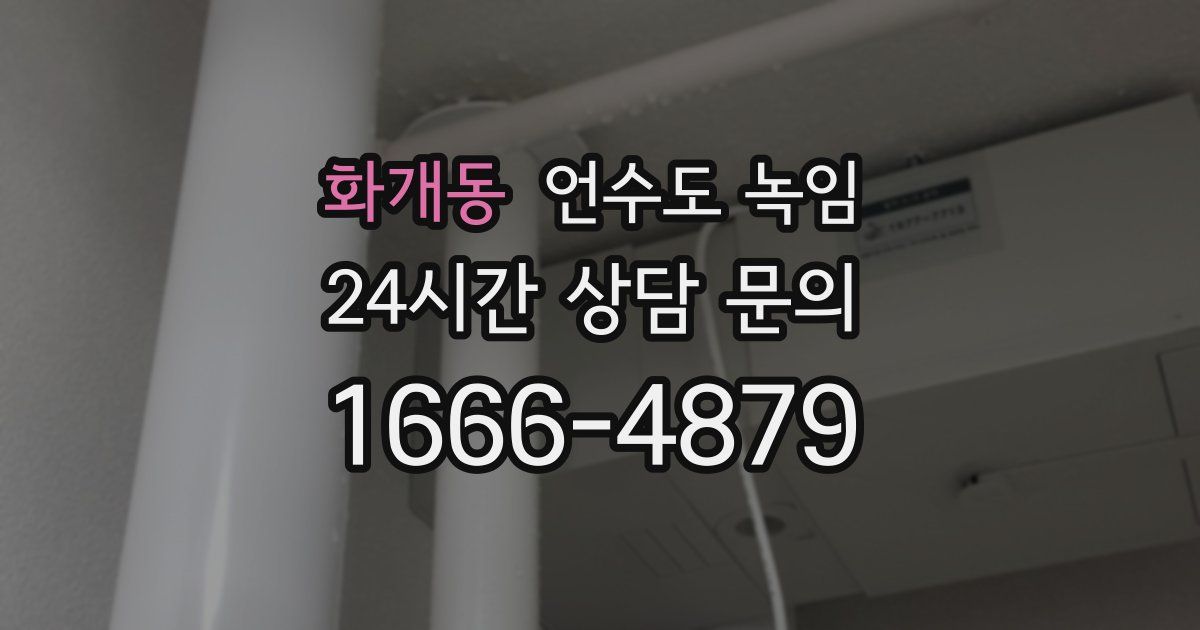 화개동 언수도 녹임