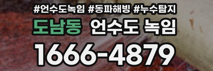 도남동 언수도 녹임