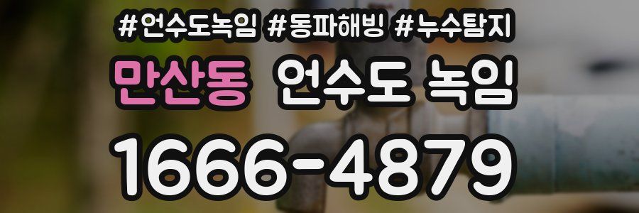 만산동 언수도 녹임