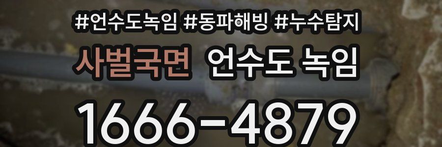 사벌국면 언수도 녹임