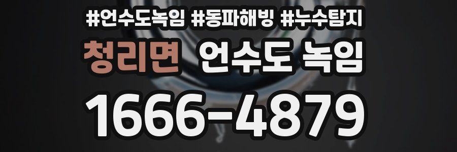 청리면 언수도 녹임