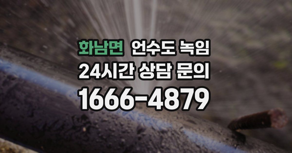 화남면 언수도 녹임