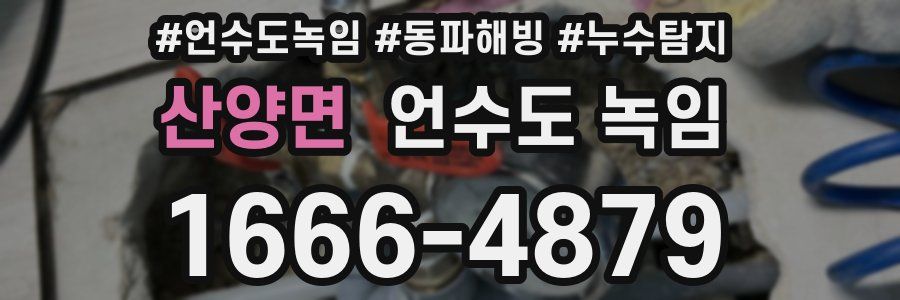 산양면 언수도 녹임