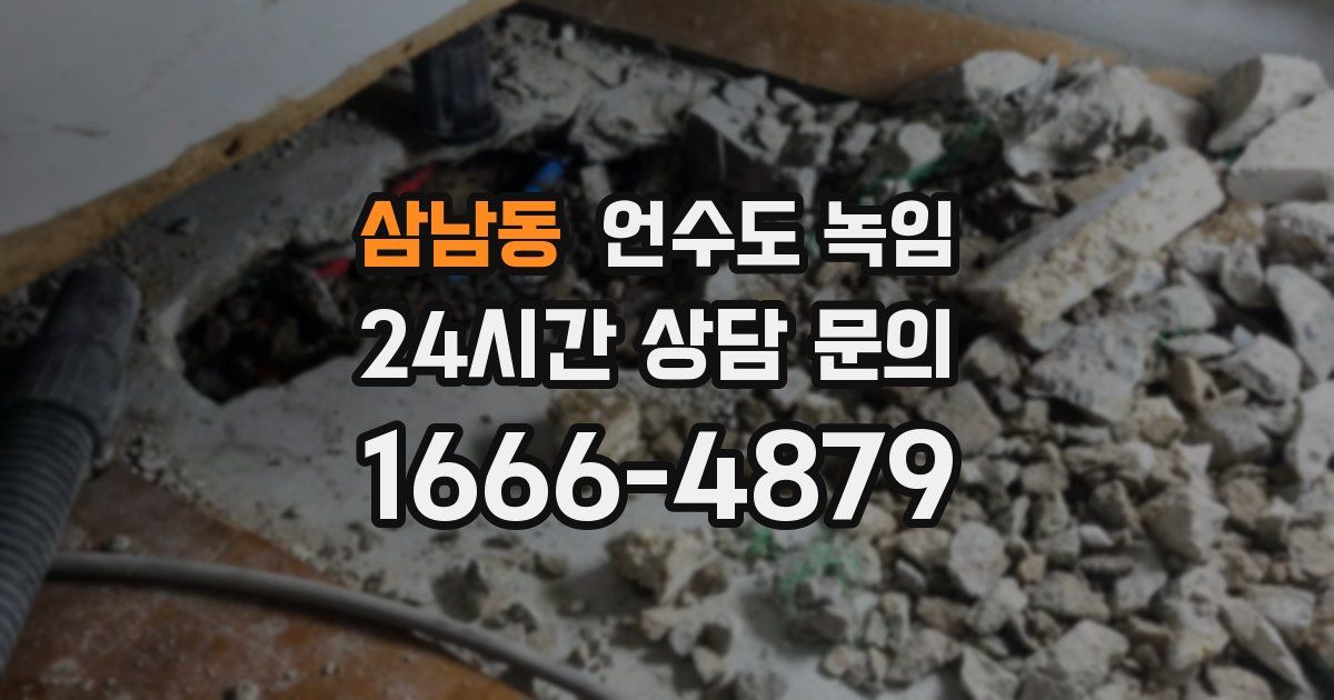 삼남동 언수도 녹임