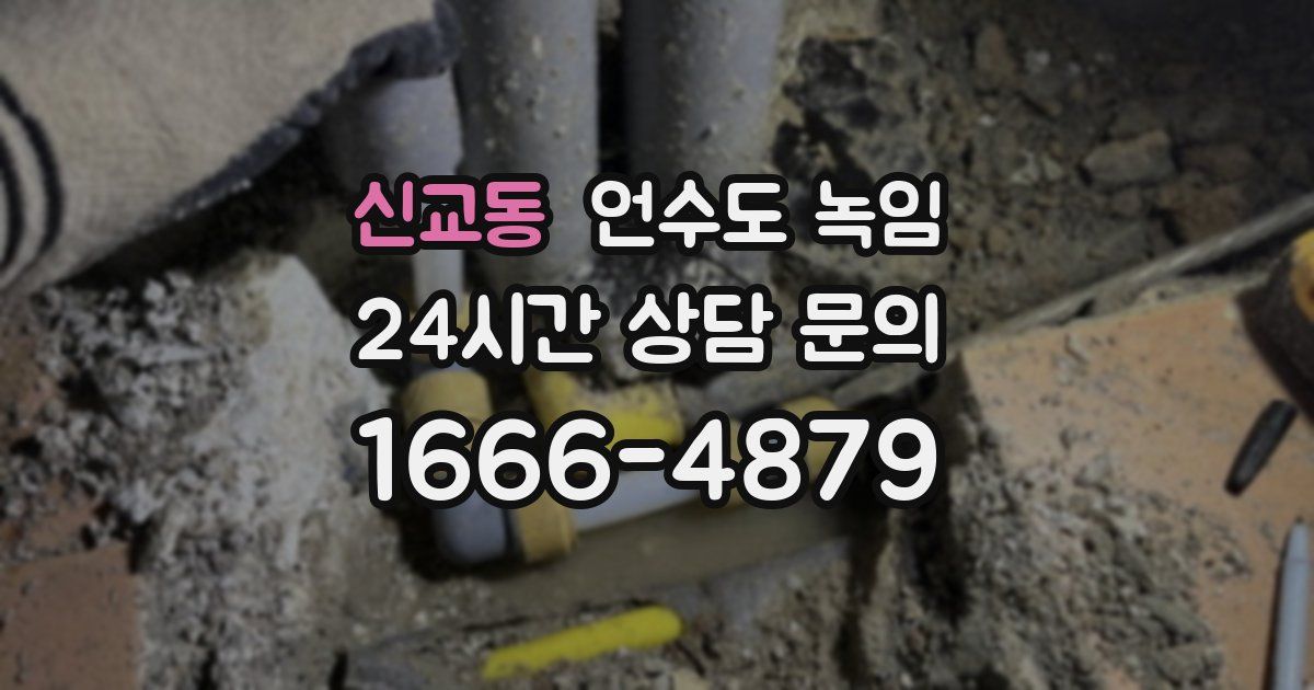 신교동 언수도 녹임