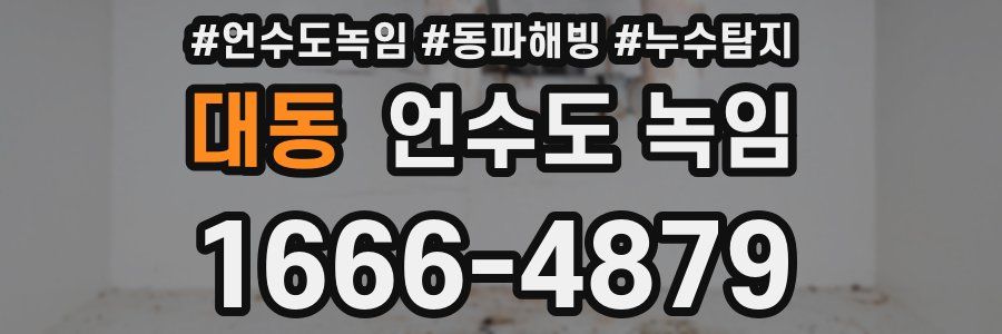 대동 언수도 녹임